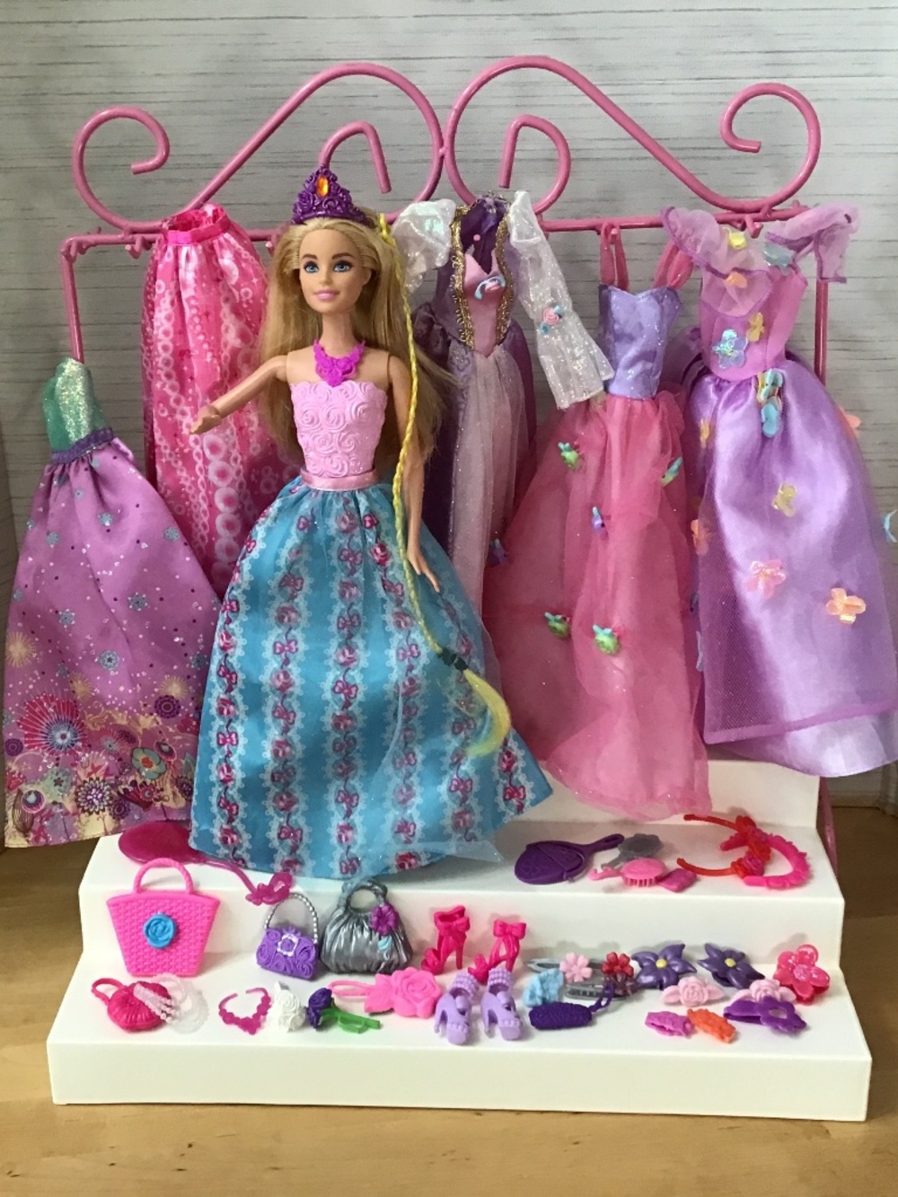 Barbie Doll and Flower Clothes